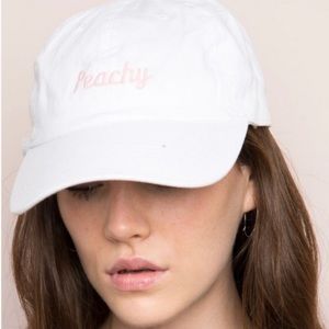 Brandy Melville peachy baseball cap hat